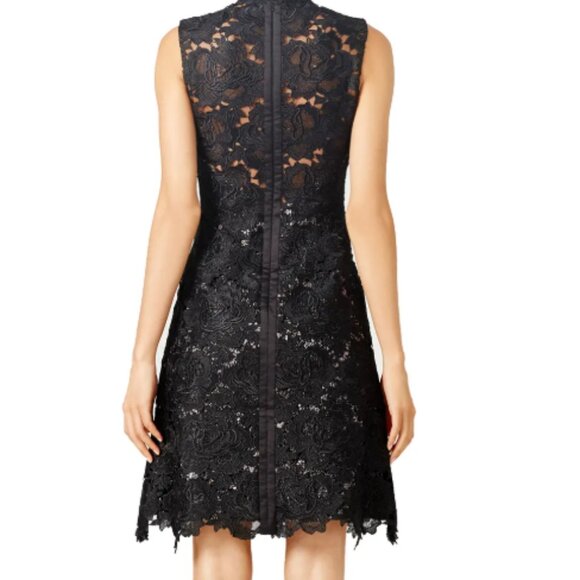 ML Monique Lhuillier Facade Lace Sheath Dress – Black, Size 2 - Picture 4 of 9